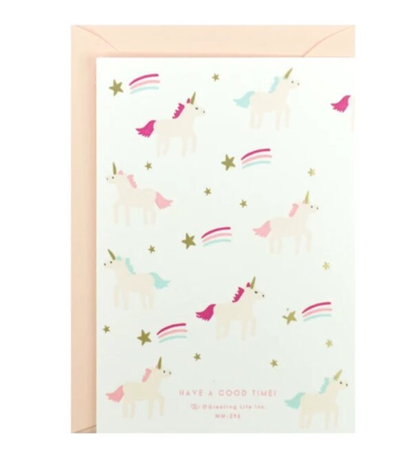 生日卡 – 獨角獸流星 背面